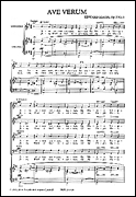 Ave Verum SATB choral sheet music cover